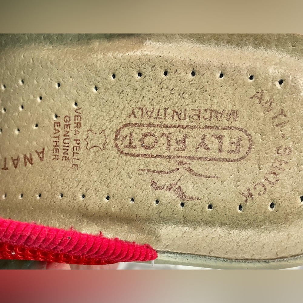Fly Flot Red Slip-On Shoes 40 9 - Picture 3 of 4